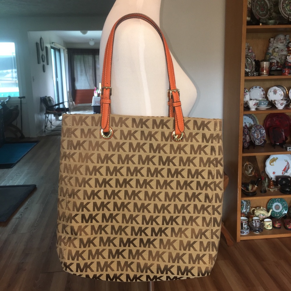 Michael Kors Tote Bag with Orange handles